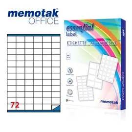 Etichette su A4 Memotak 35 x 23.5 7200 pz.