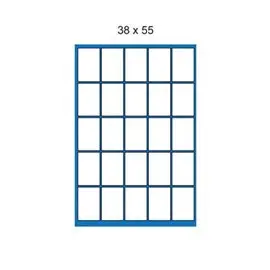 Etichette su A4 Memotak 38 x 55 2500 pz.