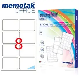 Etichette su A4 Memotak 99 x 67.7 800 pz.
