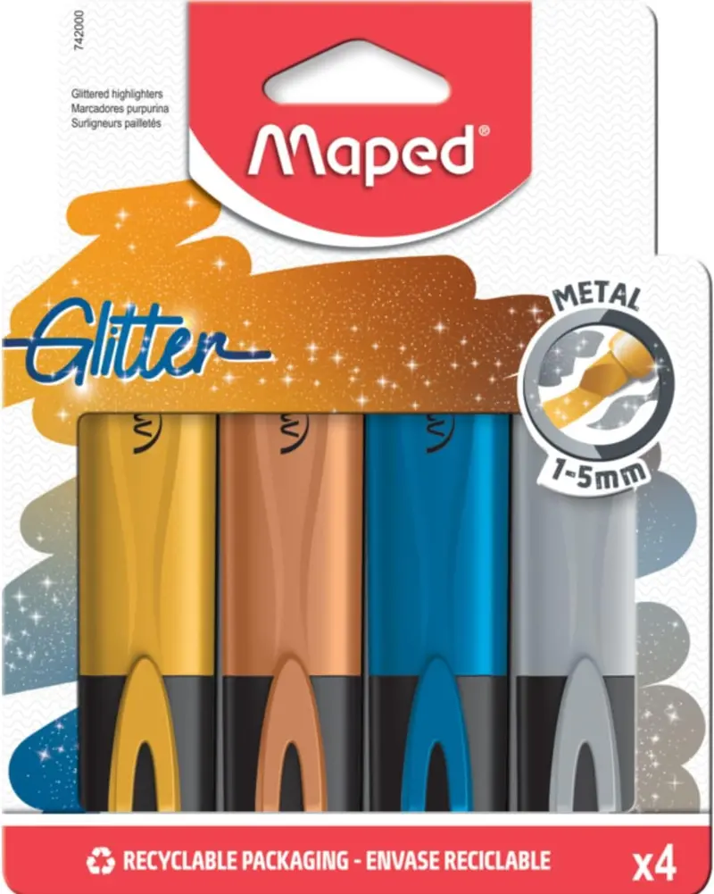 Evidenziatori Fluo Peps Glitter