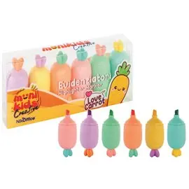 Evidenziatori Love Carrot Monikids 24 set da 6