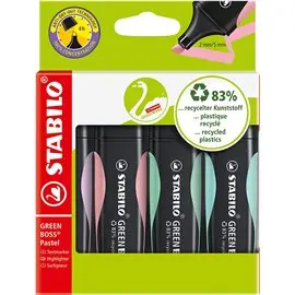 Evidenziatori Stabilo Boss Green Past. 4 Col.