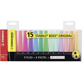 Evidenziatori Stabilo Boss Original Desk 15 col.