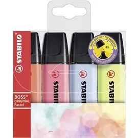 Evidenziatori Stabilo Boss Pastel 4 Col.