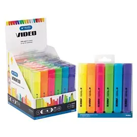 Evidenziatori Tratto Video Classic 6 colori