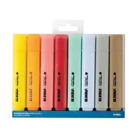 Evidenziatori Tratto Video Pastel 8 colori