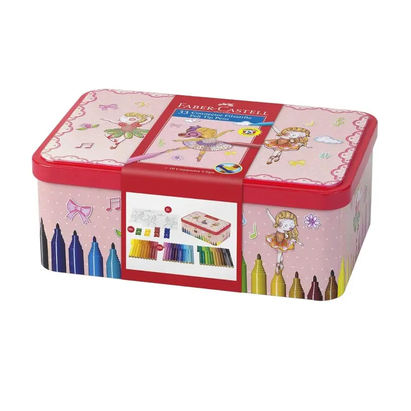 Faber-Castell Pennarelli Connector Ballerina – Astuccio 33 Colori