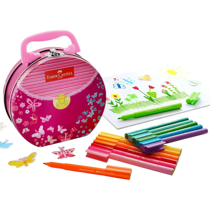 Faber-Castell Pennarelli Connector Borsetta 33 Colori