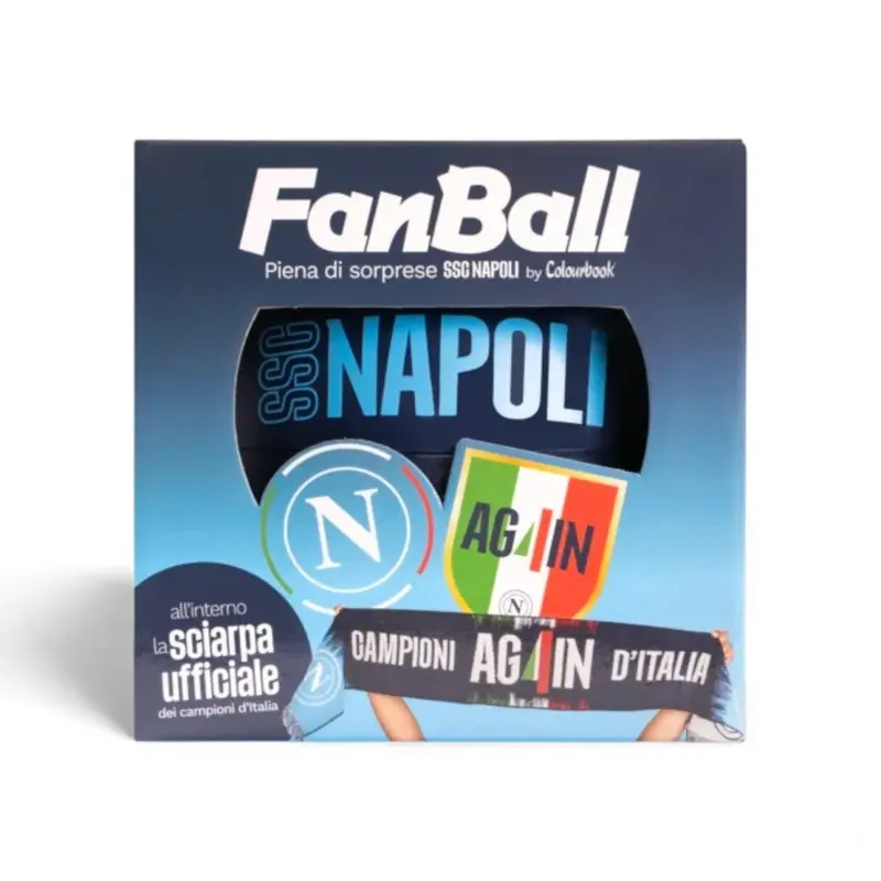 FanBall SSC Napoli Colourbook con Sciarpa Ufficiale