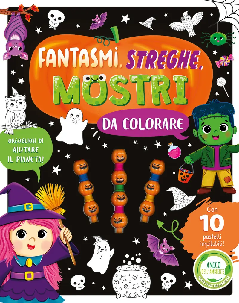 Fantasmi, streghe, mostri da colorare