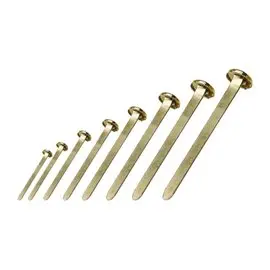 Fermacampioni ottonati n.12 mm.70 100 pz.