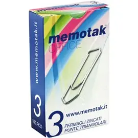 Fermagli Antiruggine Memotak n.3 a 100 mm. 28 10 pz.