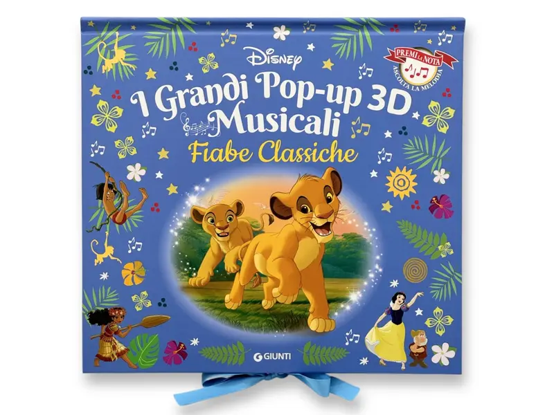 Fiabe classiche Disney I grandi Pop-up 3d musicali. Premi la nota, ascolta la melodia