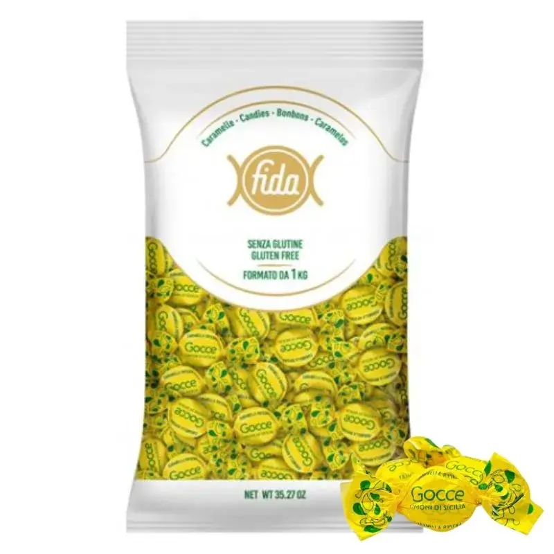FIDA CARAMELLE GOCCIA LIMONI DI SICILIA 1KG. - Conf. da 1