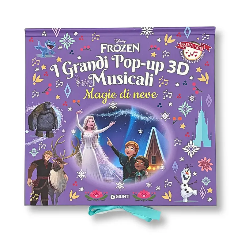 Frozen Magie di neve. I Grandi Pop-up 3d musicali. Premi la nota. Ascolta la melodia