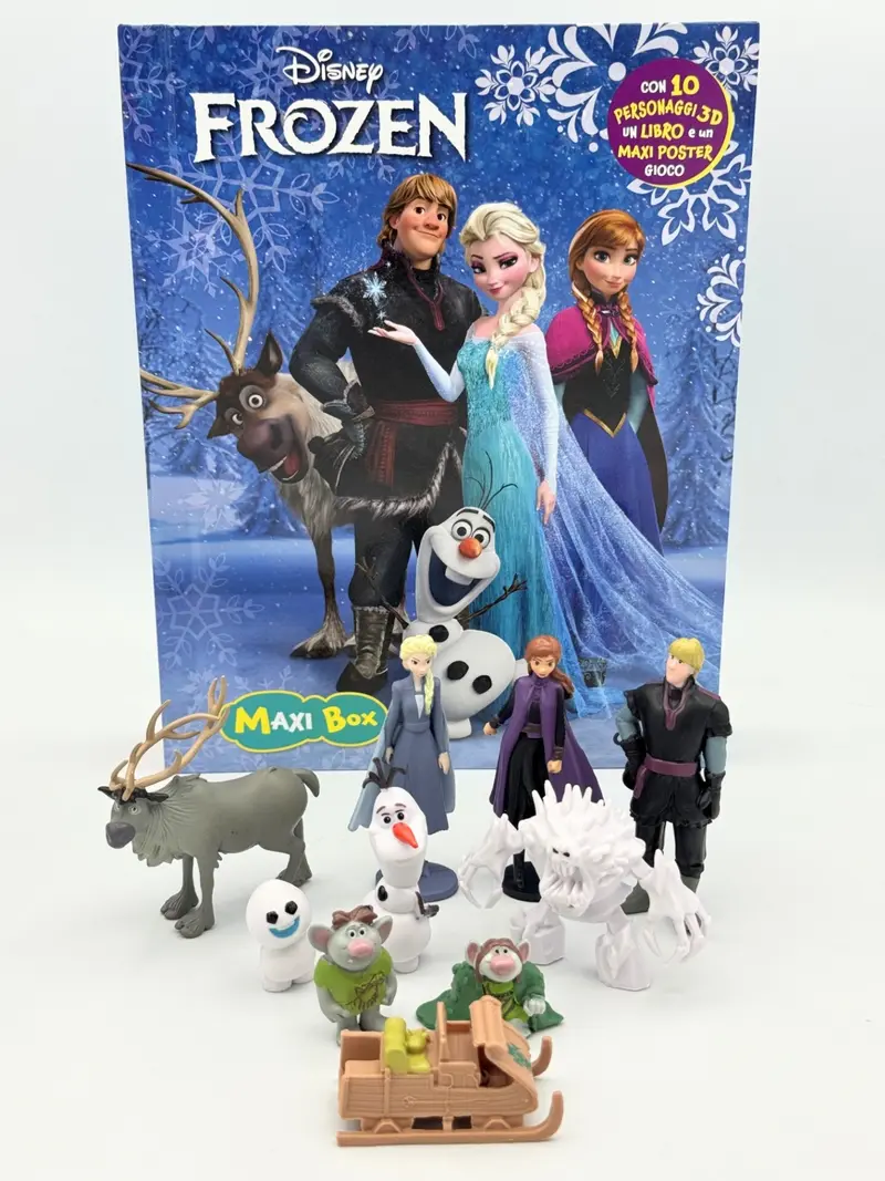 Frozen Maxi Box. Con 10 personaggi 3d, un libro e un maxi poster gioco