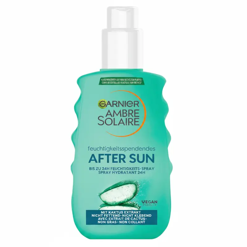 Garnier Ambre Solaire After Sun - Spray Idratante 24H con Estratto di Cactus Doposole Solari