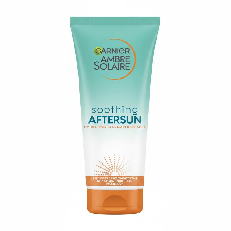 Garnier Ambre Solaire Soothing Aftersun - Latte Idratante Amplificatore di Abbronzatura 200ml Doposole Solari