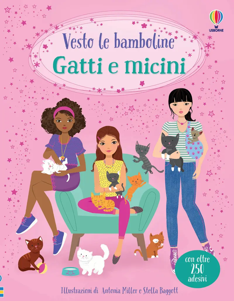 Gatti e micini. Con adesivi