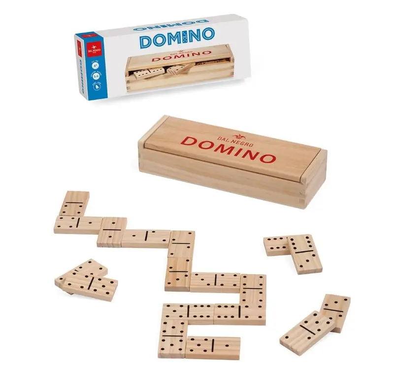 Gioco Domino in legno con scatola