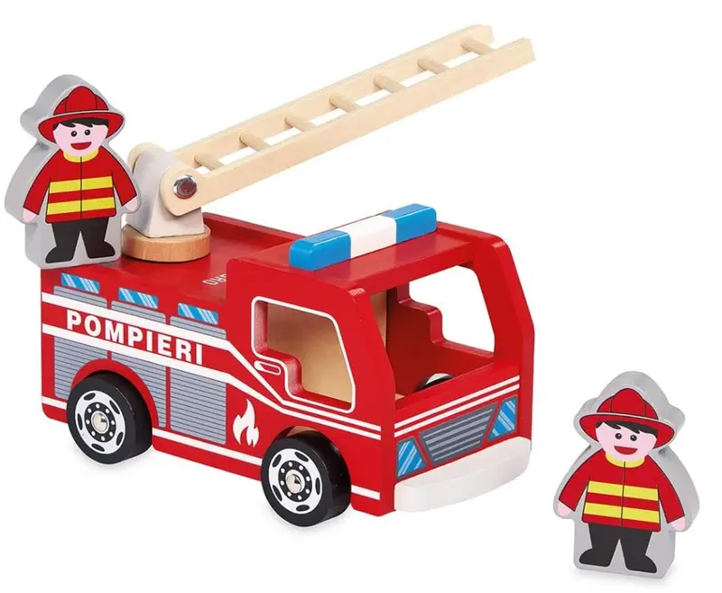 Gioco in legno Camion dei pompieri