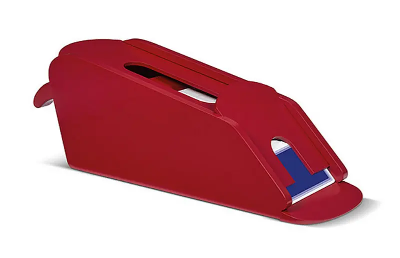 Gioco Sabot Legno Laccato Rosso + carte Baccarà