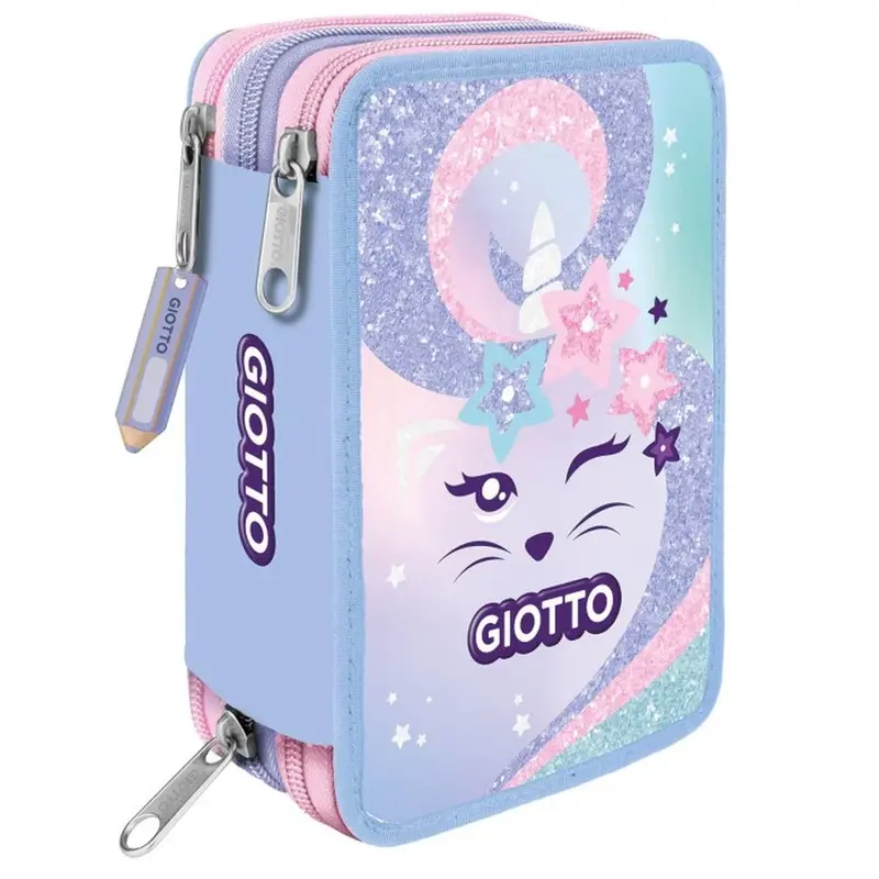Giotto Catty Candy Astuccio 3 Zip Sweet Cat Lilla