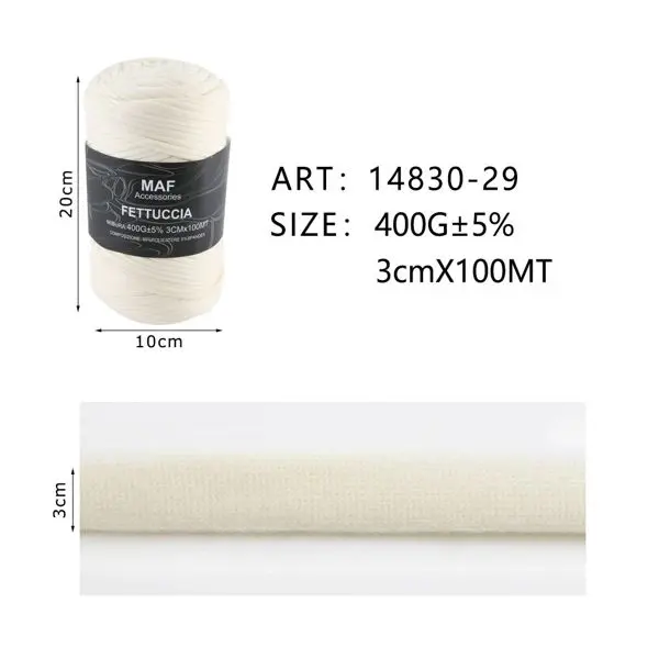 Gomitolo di Fettuccia Elastica MAF Accessories per Uncinetto (400g)