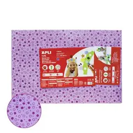 Gomma Eva 60x40x2 3 ff Cerchi Viola Lilla 13414