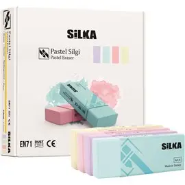 Gomme Silka TPR Pastel 4 Color 20 pz. ART.4