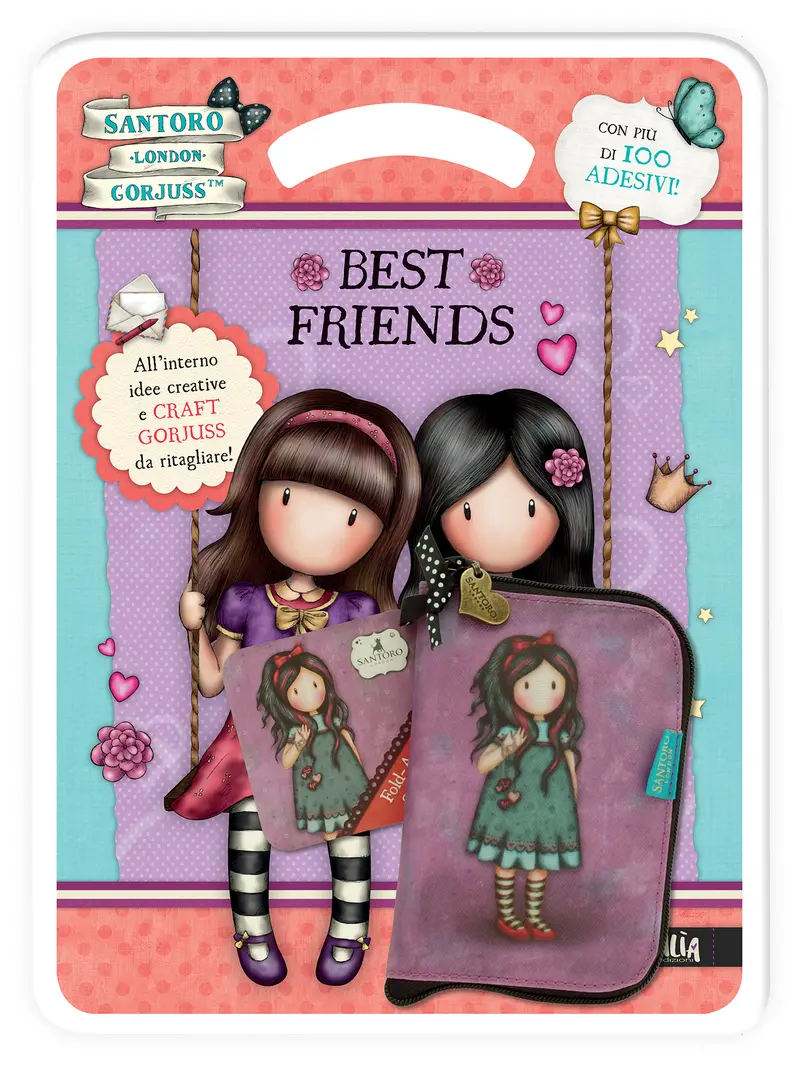 Gorjuss. Activity con gadget. Best friends + Shopper bag pieghevole