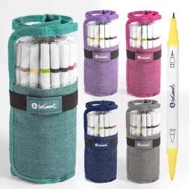 GS 24 Roll Pouche Marker Doppiapunta + Brush Be Smart 30 pz.