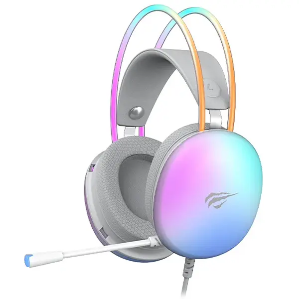 Havit cuffie gaming con attacco 3.5mm guscio luce trasmit