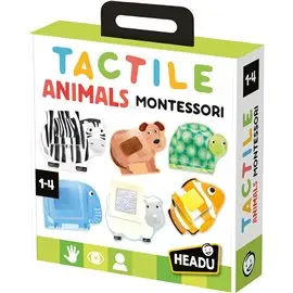 Headu 26 Tactile Animals Montessori