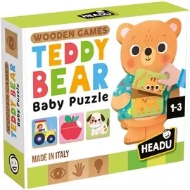 Headu 26 Wooden Game Teddy Bear Baby Puzzle