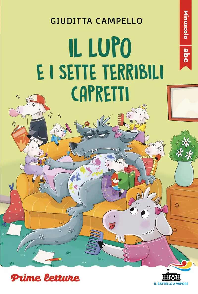 Il lupo e i sette terribili capretti. Stampatello maiuscolo a leggibilità facilitata