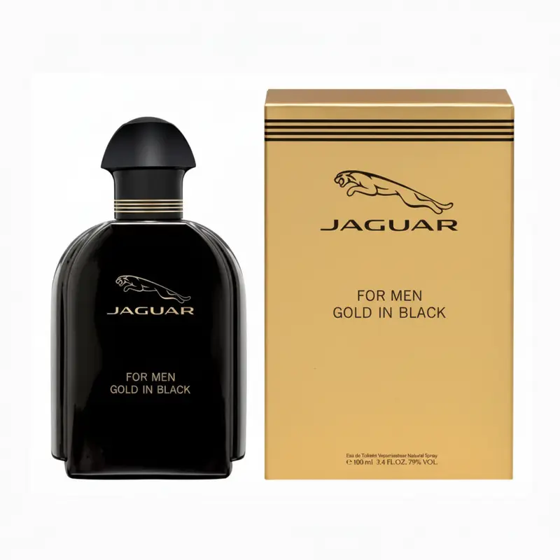 Jaguar Gold in Black For Men Eau de Toilette 100ml Spray Profumo Uomo