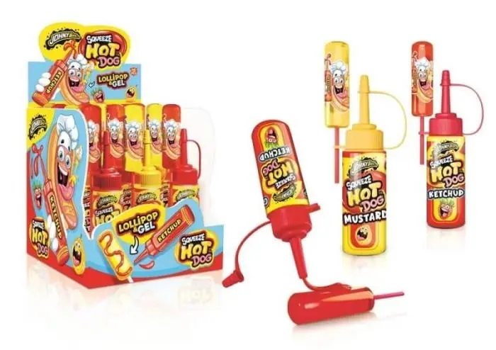 JOYGUM JOHNY BEE SQUEEZE HOT DOG 80gr- Conf da 12