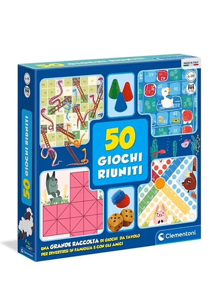 Kit 50 giochi riuniti in scatola