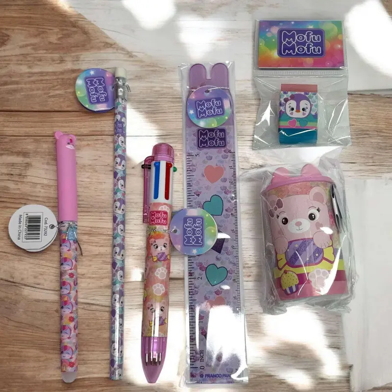 Kit Cancelleria Mofumofu – Completo con Penne, Matita e Accessori