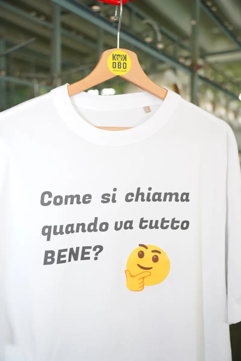 KOKOBO T-Shirt "Alcol... si chiama Alcool!!" - Regular Fit Bianca Humor Italiano 3B