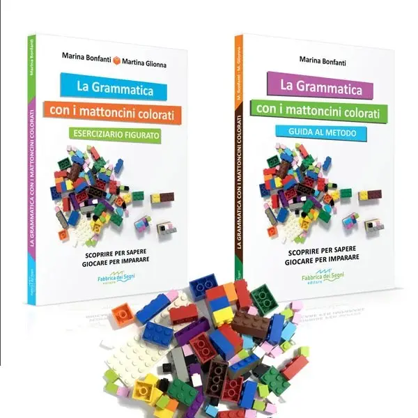 La grammatica con i mattoncini colorati. Eserciziario e kit mattoncini