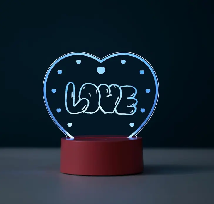 Lampada a lavagna scrivibile e cancellabile DIY FOLLOW YOUR HEART