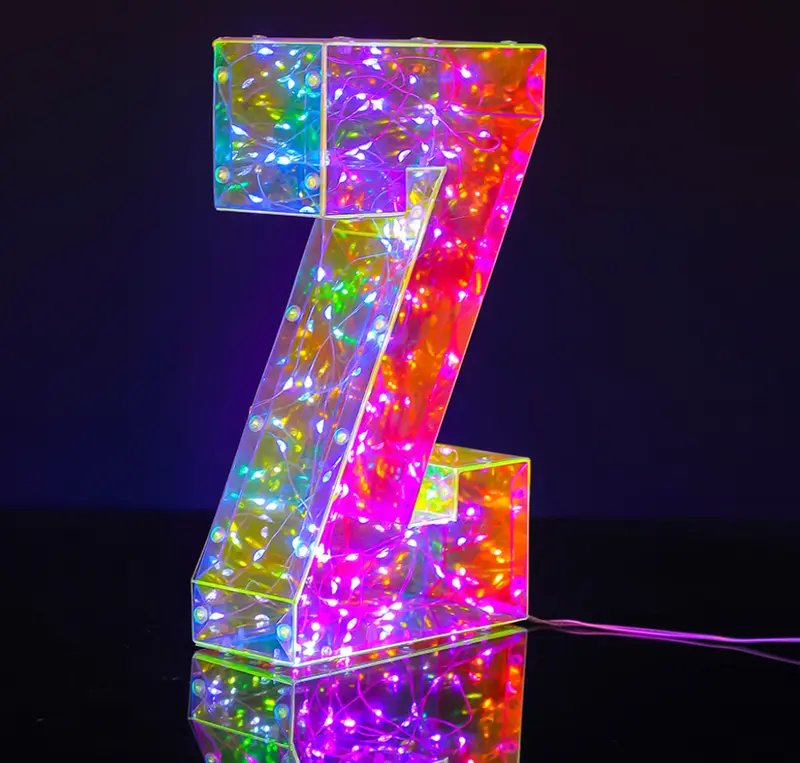 Lampada a LED USB Multicolore - Lettera "Z"