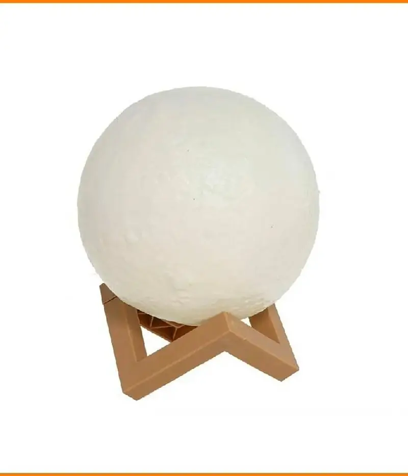 Lampada luna 15cm con supporto