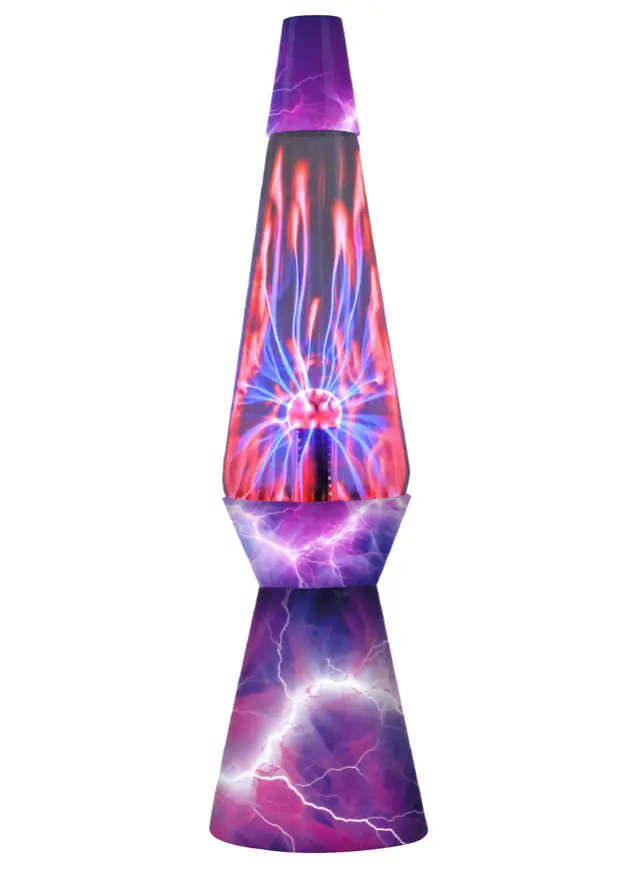 Lampada Plasma 36 cm con base colorata