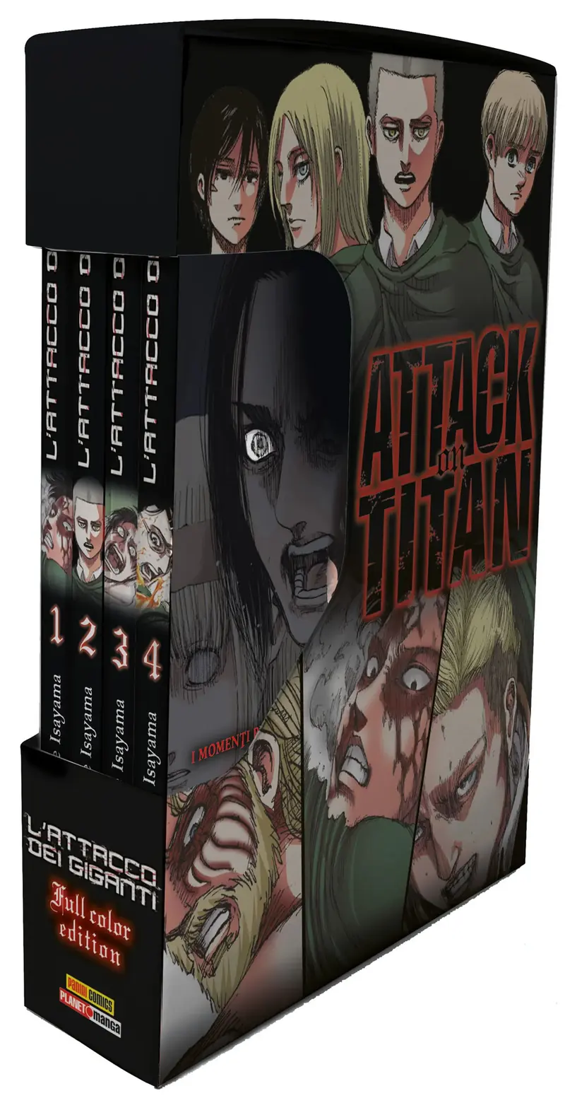 L'attacco dei giganti. Full color edition. Cofanetto. Vol. 1-4