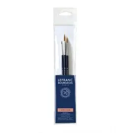 LB Set 3 Pennelli Sintetici Manico lungo Tondi 300238
