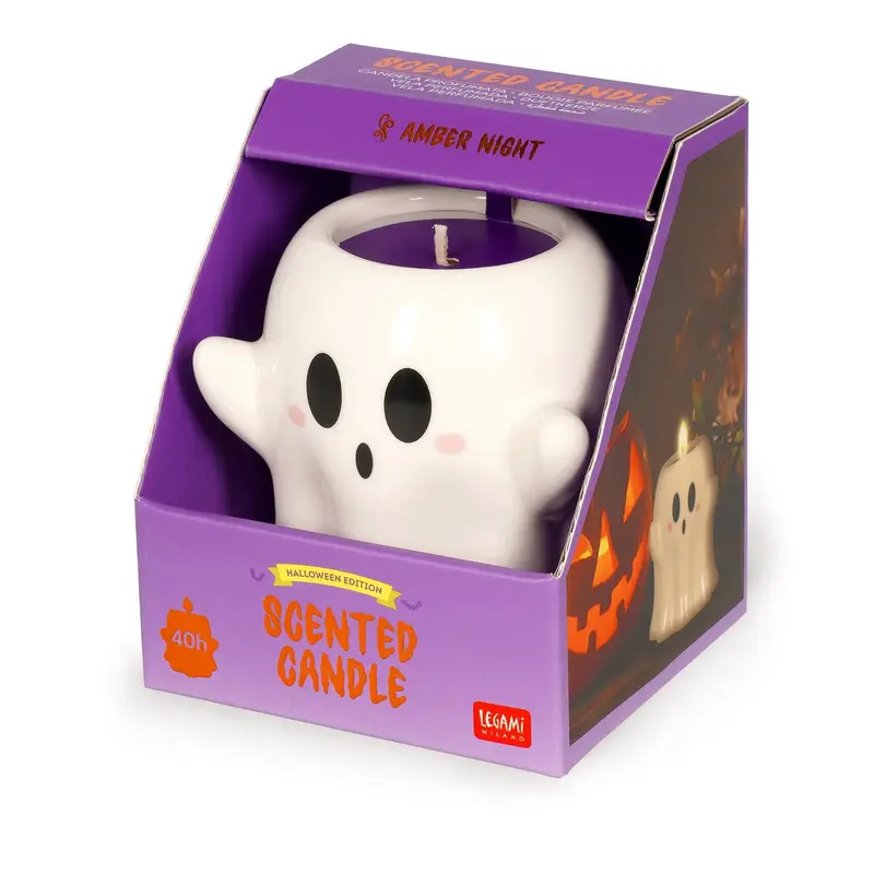 Legami Halloween Candela Profumata Ghost – Ceramica Decorata a Mano