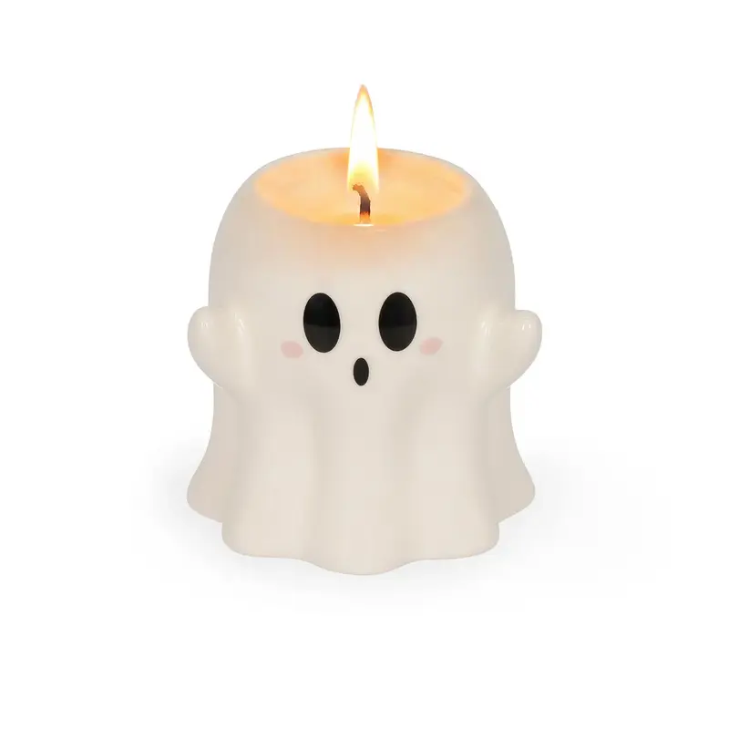 Legami Halloween Candela Profumata Ghost – Vasetto in Ceramica Ambra 40h